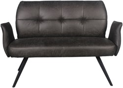 Bank Lars Dallas Leather, Dark Grey 1200